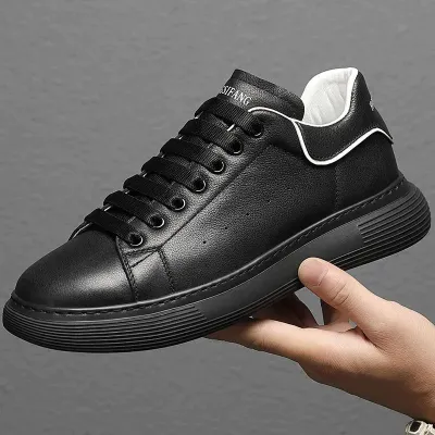 Versatile Men’s Black Casual Shoes